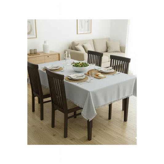 MANTEL ALGODÓN DESFLECADO 140X180CM LISO GRIS