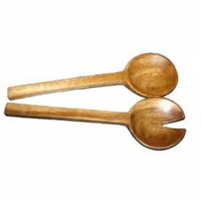 CUBIERTOS DE ENSALADA MADERA