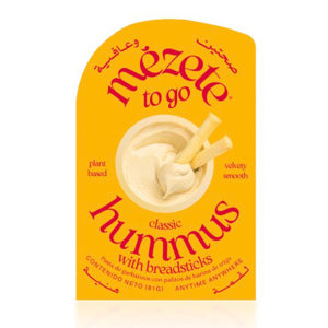 Hummus de garbanzos con grisines 81g. - MEZETE