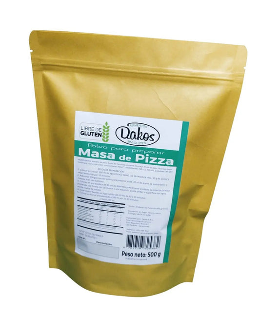 Mezcla de masa de pizza sin gluten - Dakos