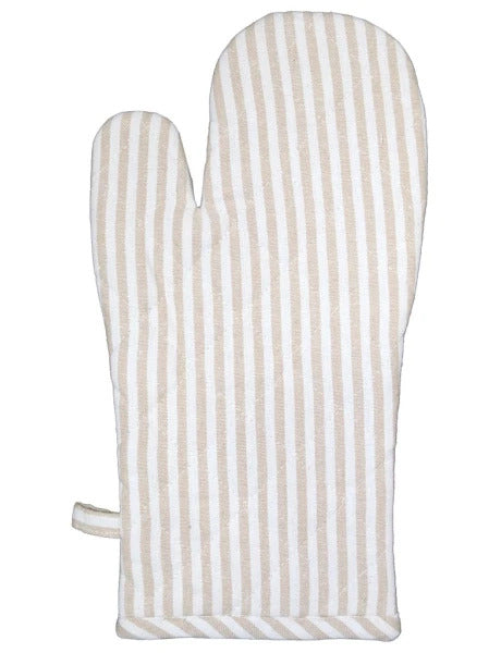 MANOPLA ALGODÓN 18X32CM RAYAS BEIGE