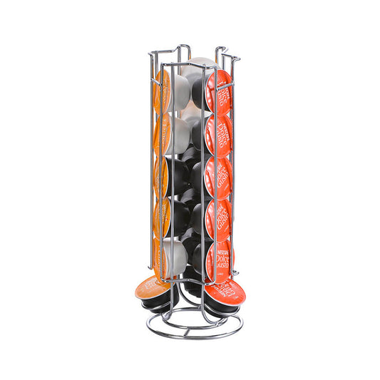 SOPORTE P/CAPSULAS CAFE DOLCE GUSTO METAL D12x33CM