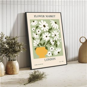 CUADRO 40x50cm MARCO FLOWER MARKET LONDON