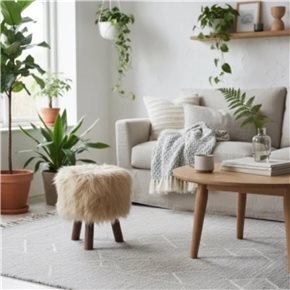 BANCO 28x34CM SHAGGY BEIGE