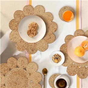 INDIVIDUAL D36CMS JACINTO DE AGUA DISEÑO FLOR NAT.