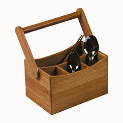 CUBIERTERA MADERA BAMBOO 22x14x12.5/25CM NATURAL