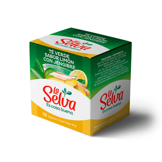 Te verde sabor limon con jengibre - La Selva