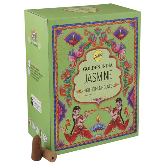 Jasmine conitos de incienso - Golden India
