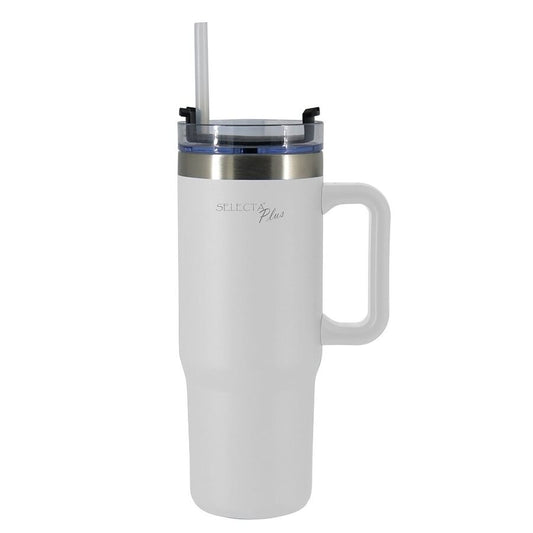 MUG TERMICO MODERN ACERO INOX 900ML BLANCO SELECTA