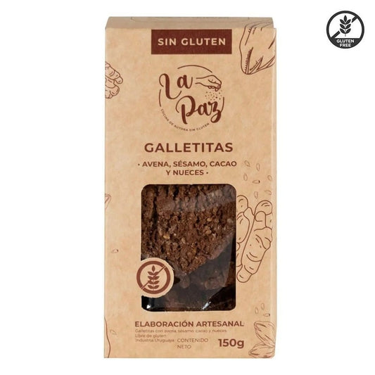 Galletitas avena, sesamo, cacao y nueces - La Paz