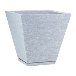 MACETA 29X34CM ZURIQUE GRAPHITO EFECTO PIEDRA GRIS