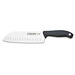 CUCH. SANTOKU ESTRIADO 18CM CAJA PVC EVO 3CLAVELE