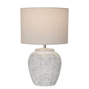 LAMPARA DE MESA CERAMICA D28x45CM GRIS
