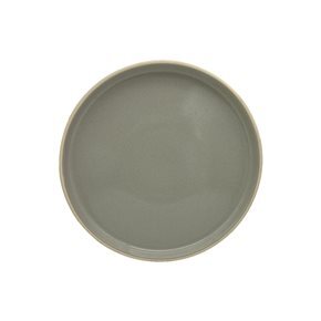 PLATO DE POSTRE D21x3CM VERDE SALVIA