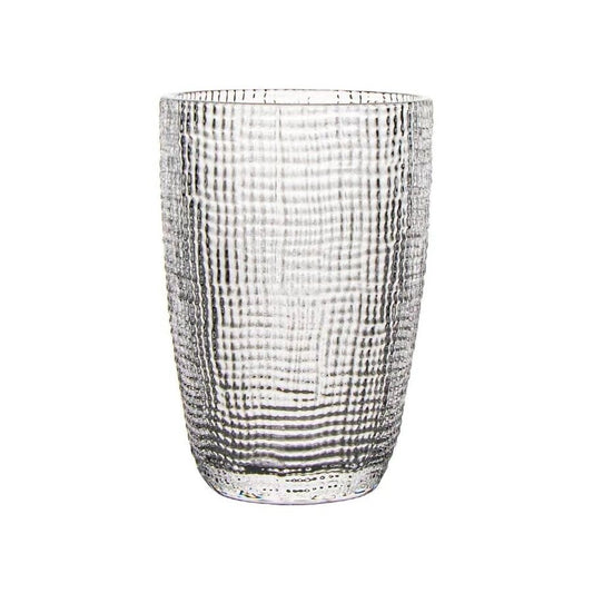 VASO LARGO DE VIDRIO 420ML INCOLORO MUSELINA