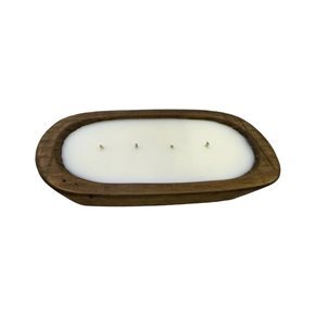 VELA EN MADERA 14x24CM NATURAL