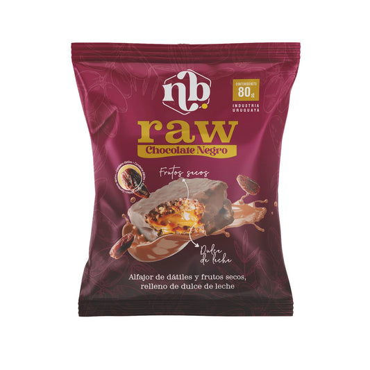Alfajor raw chocolate negro - NB