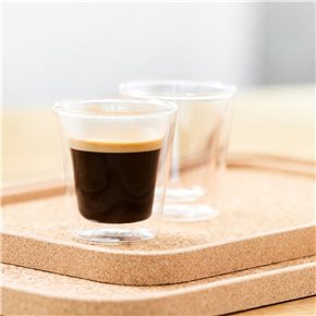 SET 2 VASOS DOBLE PARED 80ML BOROSILICATO VARENNA