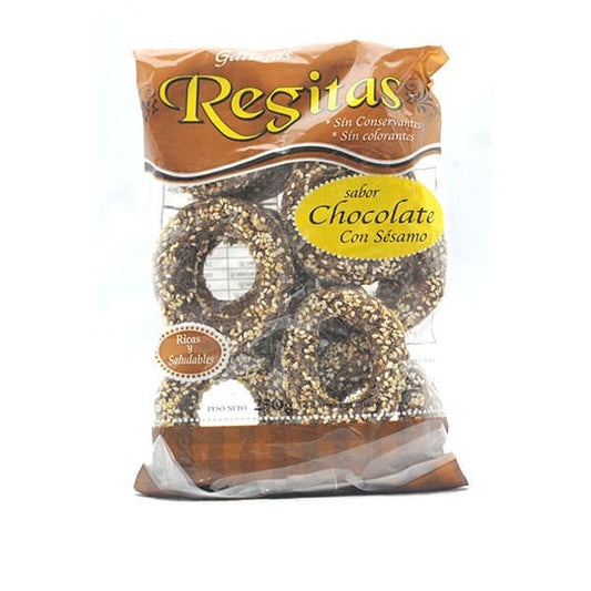 Galletas sabor chocolate con sésamo - Regitas