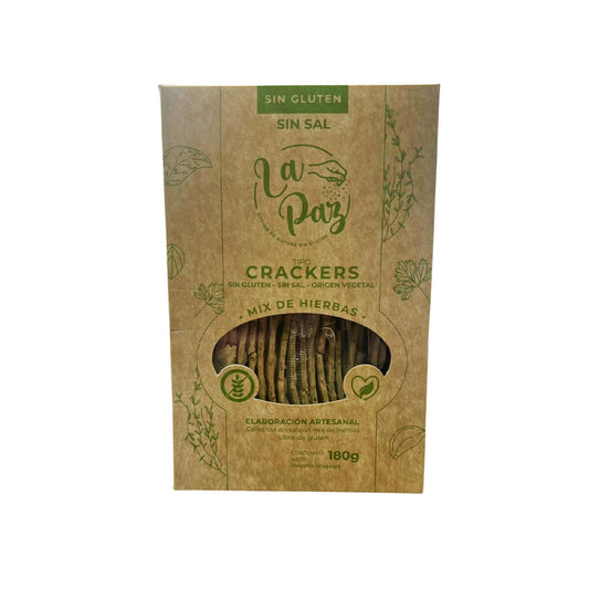 Crackers sin gluten mix hierbas - La Paz