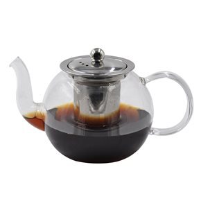 TETERA 800ML VIDRIO BOROSIL. TAPA/INFUSOR A.INOX