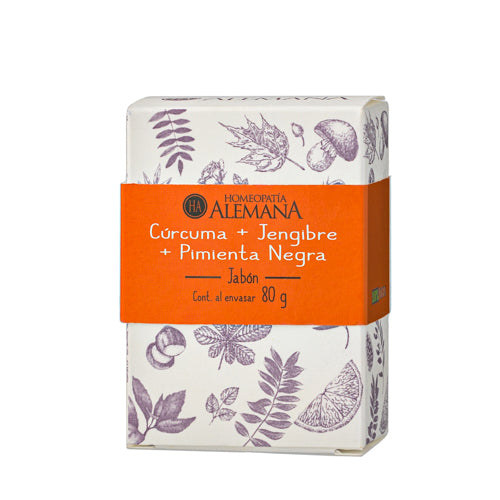 Jabon curcuma jengibre y pimienta negra - HA