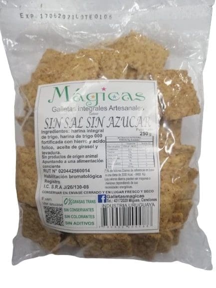 Galletas con harina integral sin sal - Magicas