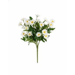 FLORES MARGARITAS COREADO DE 9 CAB H36CM BLANCO