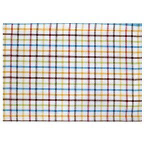 INDIVIDUAL ALGODÓN 35X45CM CUADROS MULTICOLOR