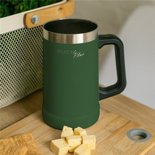 JARRA CERVEZA 700ML DOBLE PARED VERDE