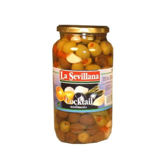 Aceitunas verdes rellenas de cocktail medit. 935 ml