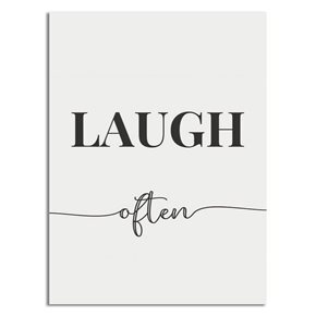 CUADRO CANVAS 30x40cm LAUGH OFTEN