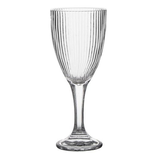 COPA DE VIDRIO 400ML INCOLORO ACANALADO