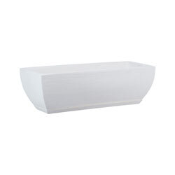 MACETA 48X16CM AMSTERDA GRAPHITO BLANCA
