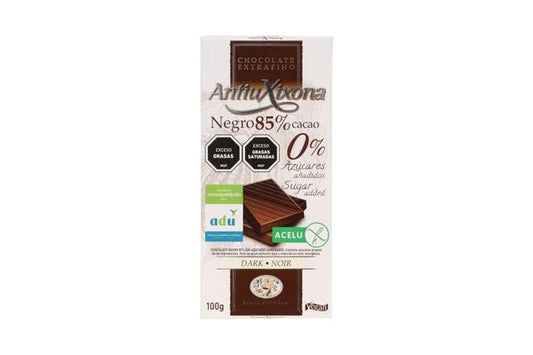 Chocolate negro 85% cacao 0% Azuc - Antiuxixona