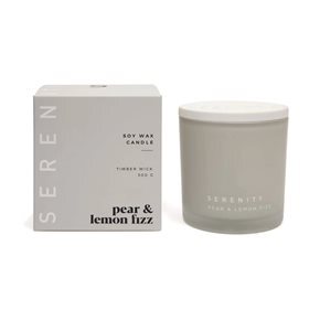 VELA AROMATICA 295ML SERENITY PEAR&LEMON FIZZ