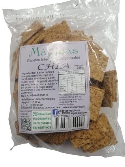 Galletitas con harina integral de chia - Magicas