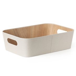 ORGANIZADOR CON ASAS 26.2X37.5X11CM EXT TELA CREMA