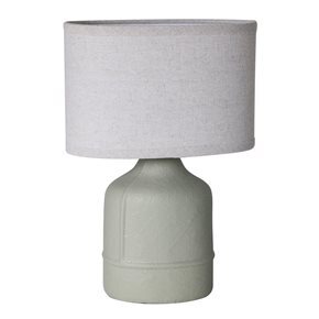 LAMPARA DE MESA CERAMICA 20x11x31CM GRIS