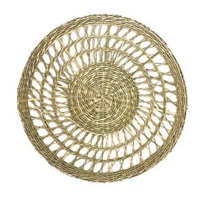 INDIVIDUAL D36CMS SEAGRASS DISEÑO CIRCULOS NAT.
