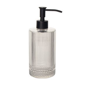 DISPEN. JABON VIDRIO D7.5x19.5CM CLAVO ACANALADO