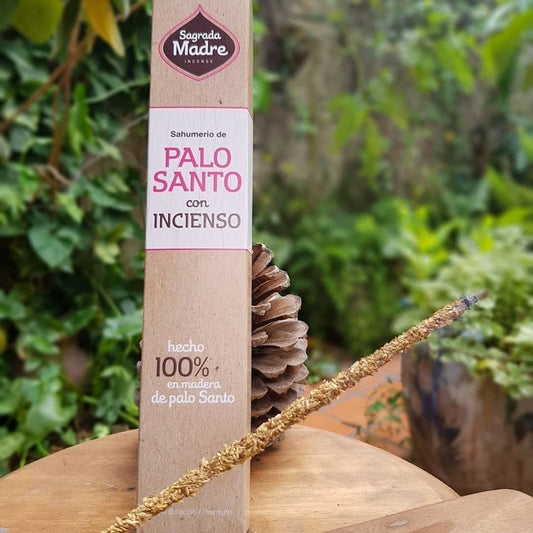 Sahumerio de Palo Santo con incienso - Sagrada madre