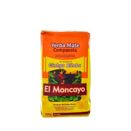 Yerba mate con agregado de ginkgo biloba 500 grs- El Moncayo