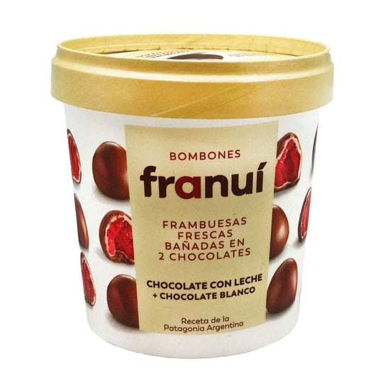 Frambuesas bañadas en chocolate con leche - Franui