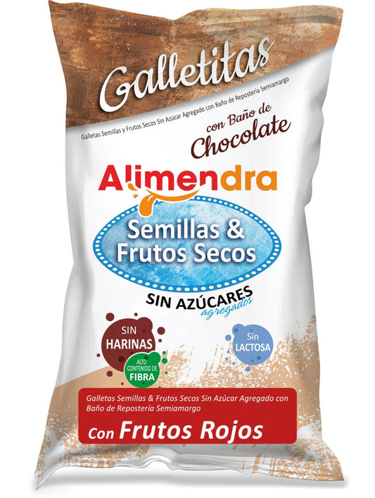 Galletitas de semillas y frutos secos s/a con frutos rojos