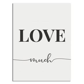 CUADRO CANVAS 30x40cm LOVE MUCH