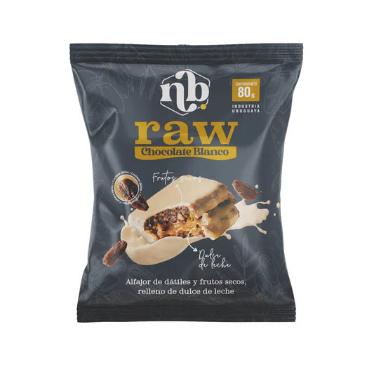 Alfajor raw chocolate blanco - NB