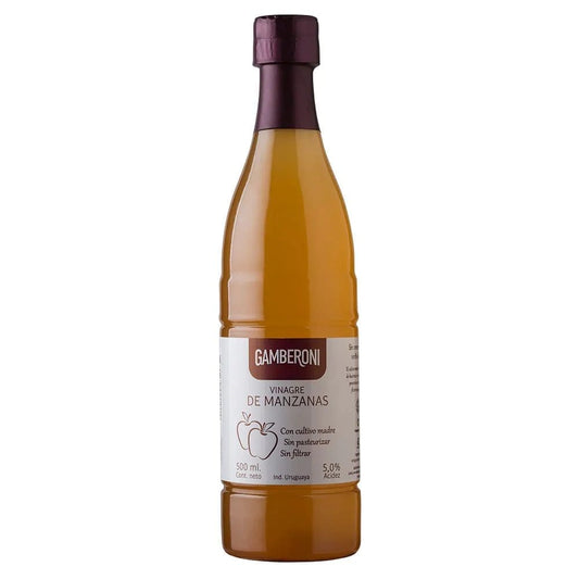 Vinagre de Manzana 500ml cultivo madre sin filtrar-Gamberoni