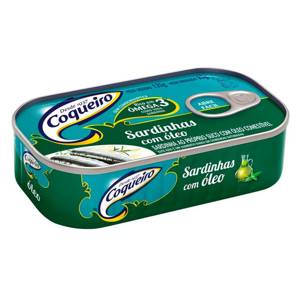 Sardinas enteras en aceite 120 g - Coqueiro