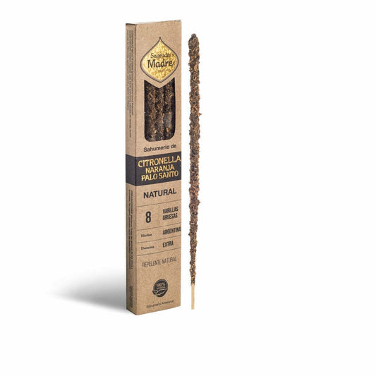 Sahumerio citronella naranja palo santo - Sagrada madre